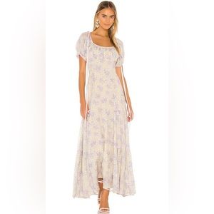 LoveShackFancy Jessie Dress in Purple Rain